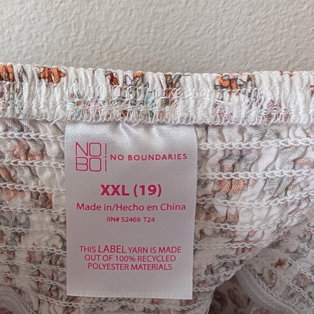 No Boundaries Women's Paisley Cottage Core Vibes Tank Top Size XXL Juniors - Picture 7 of 13